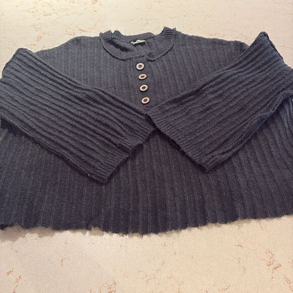 Free People Intimately around the clock ribbed tunic sweater SZ small - Picture 5 of 13